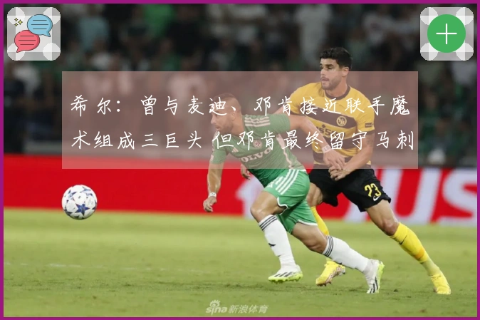 希尔：曾与麦迪、邓肯接近联手魔术组成三巨头 但邓肯最终留守马刺